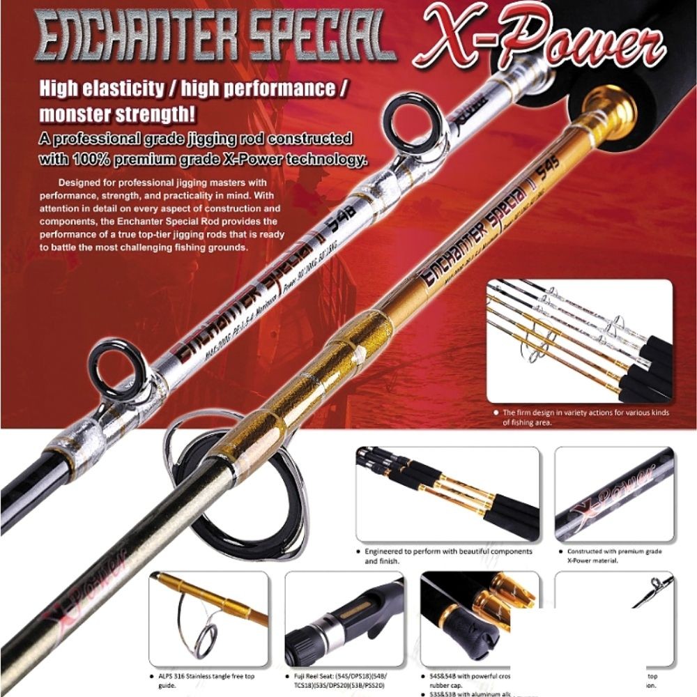 JIGGING MASTER Spinning Jigging Rod ENCHANTER Special-II X-Power 54S/200g