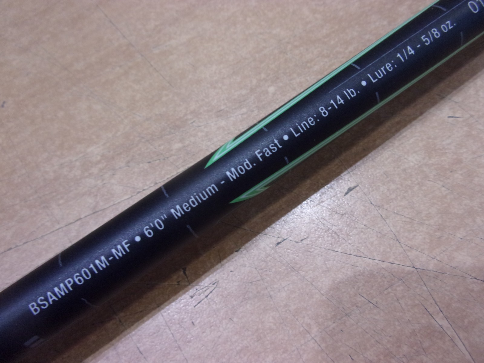 BERKLEY AMP SPINNING ROD 6 foot length Medium power