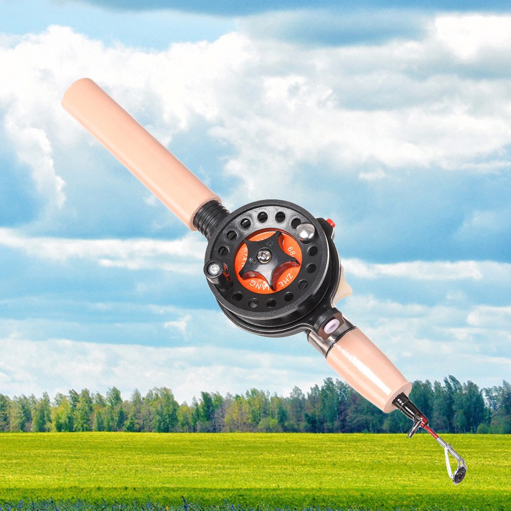 60cm Portable Telescopic Winter Fishing Rod Fish Hand Fishing Tackle Pole Set