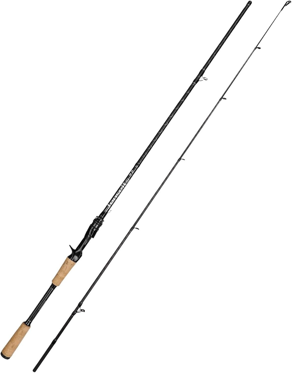 8′ Medium Heavy Saltwater Carbon Fiber Fishing Rod Spinning Casting – 2 Pole