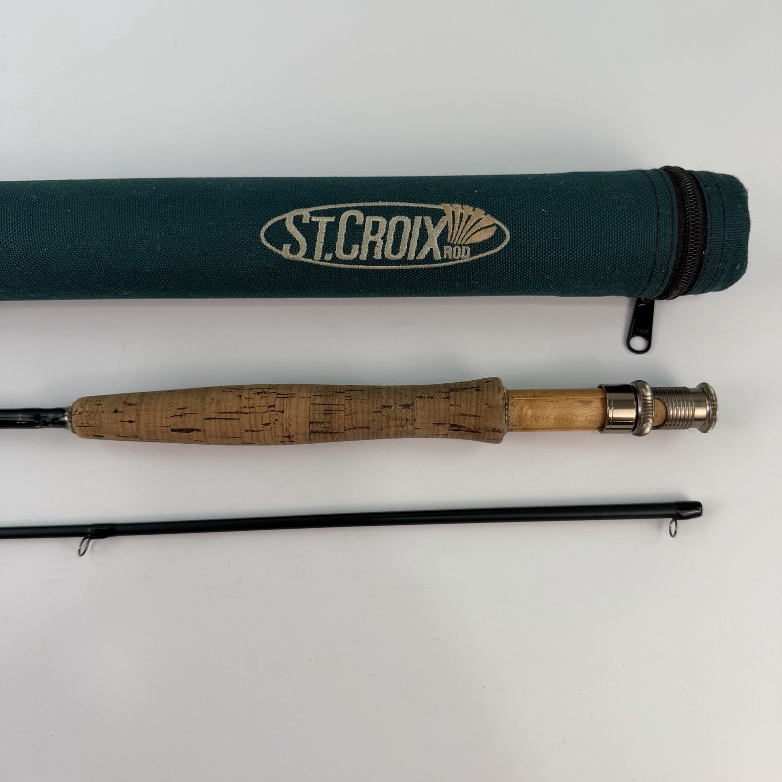 Vtg St Croix Legend Ultra Fly Fishing Rod UF865 8’6″ 5wt 2pc & Tube USA Y321