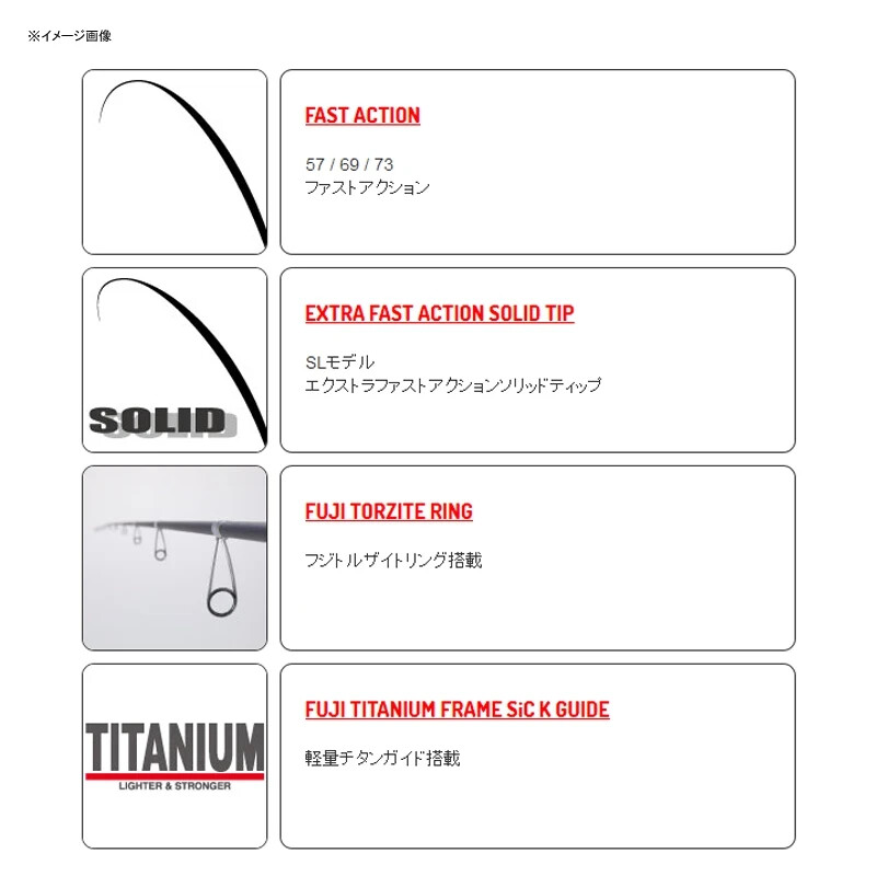 tailwalk AJIST TZ 55/SL AJING Light Game Solid tip model Spinning TORZITE guide