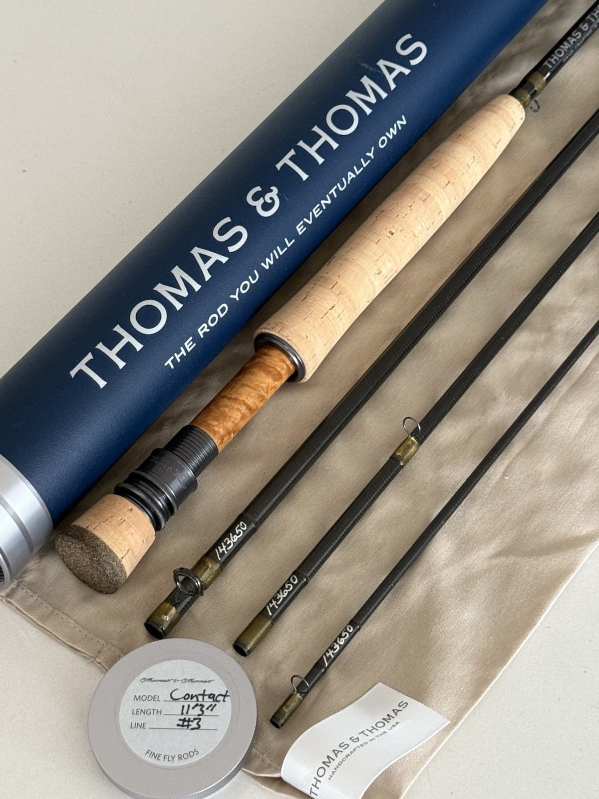 ** BEAUTIFUL**🔥 Thomas & Thomas CONTACT 3wt 11’3”in~4pc Fly Rod!!🔥~LQQK~🔥