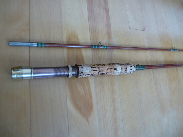 Vintage Fly Fishing Rod Thomassin 1st Gen, Fiberglass made in Canada great fish