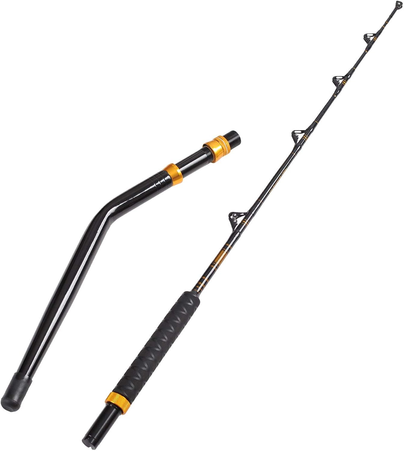 Bent Butt Fishing Rod 2-Piece Saltwater Offshore Trolling Rod Big Game Roller Ro