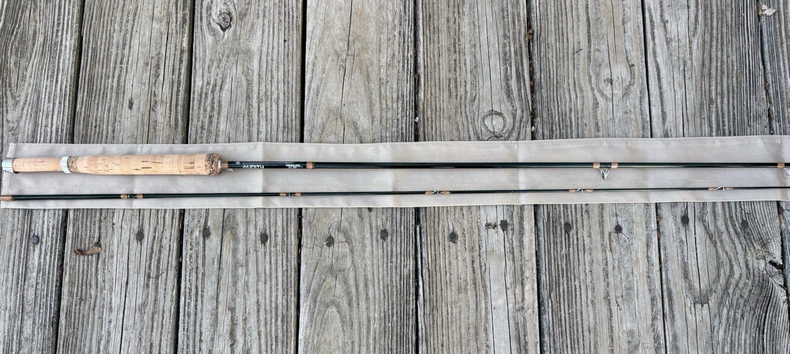 Custom Built Rainshadow 8ft 4 Wt Fly Rod. Agate Stripping Guide Custom Cork Grip