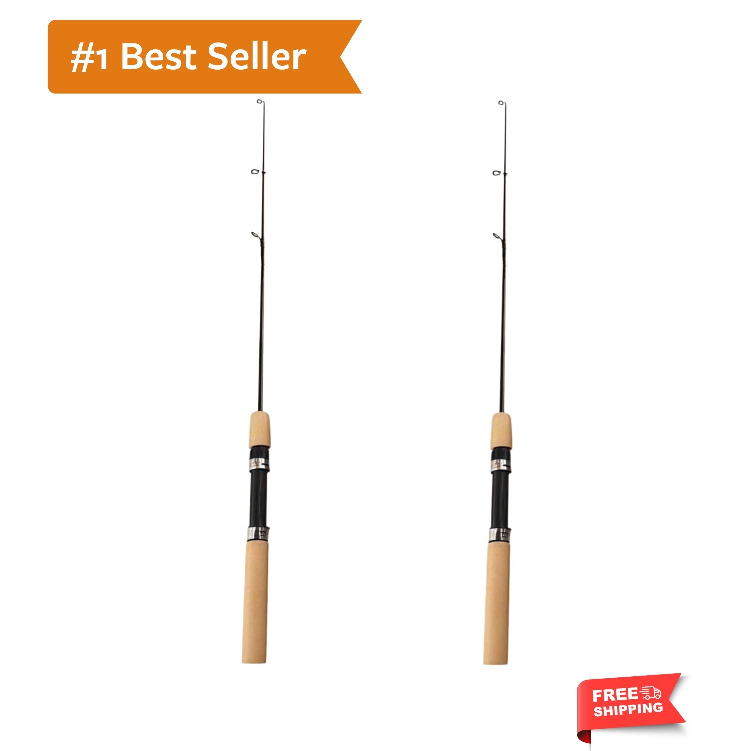 2Pcs LCE Fishing Rod, Fishing Rods Ice Fishing Rods Pen Pole Lures Fishing Ta…