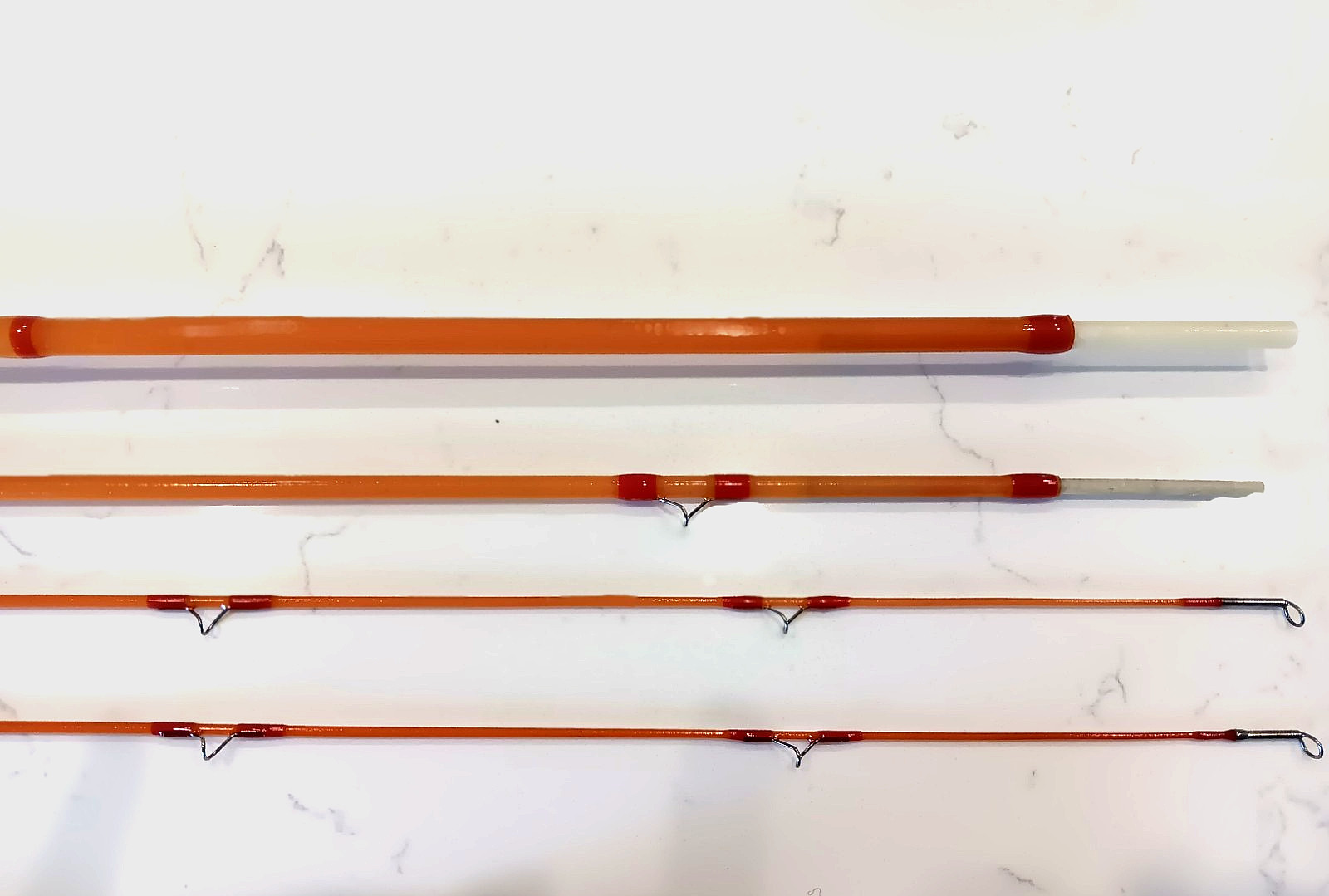 FIBERGLASS FLY ROD…6′ 6″ w/ rod sock, 3 wt. 3 piece. New and never used