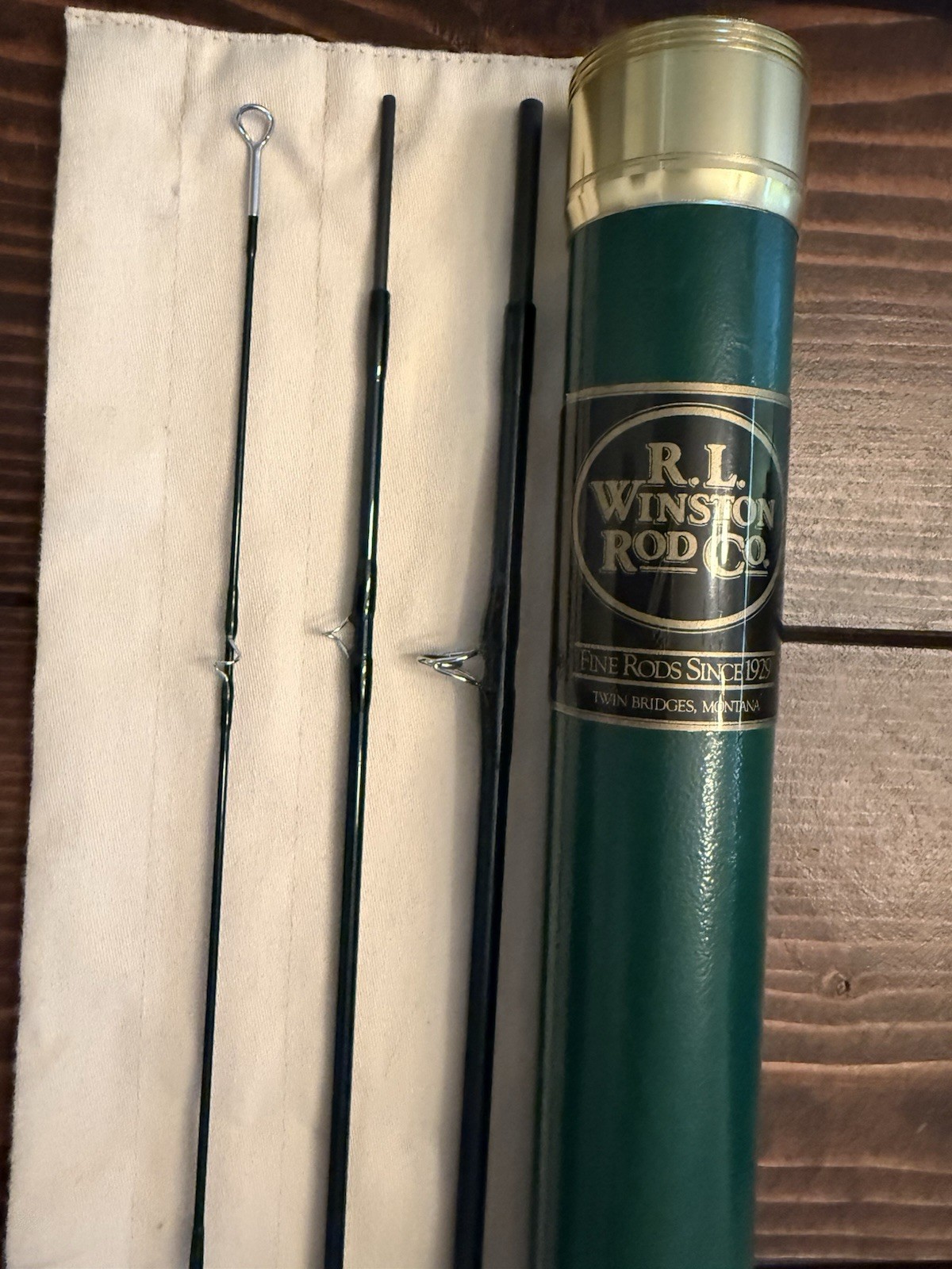 RL Winston im6 7’6″ 4 weight 3 piece fly fishing rod Serial # 42400
