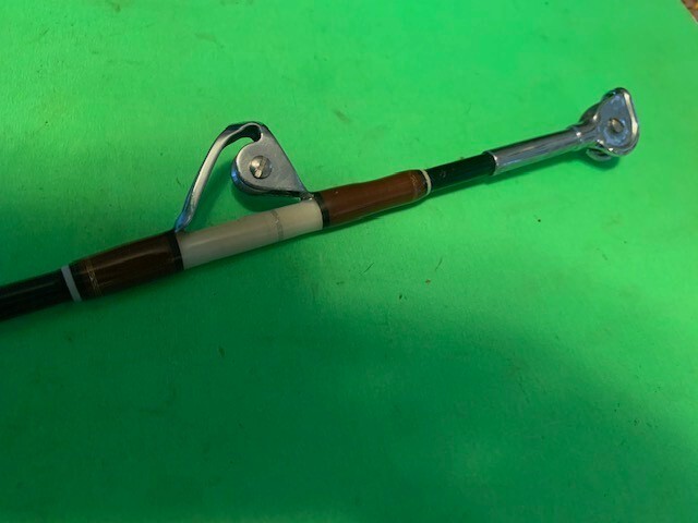 CUSTOM BUILT 6 FOOT 3 INCH 50 TO 100 POUND CLASS FISHING ROD AFTCO PERFECTION