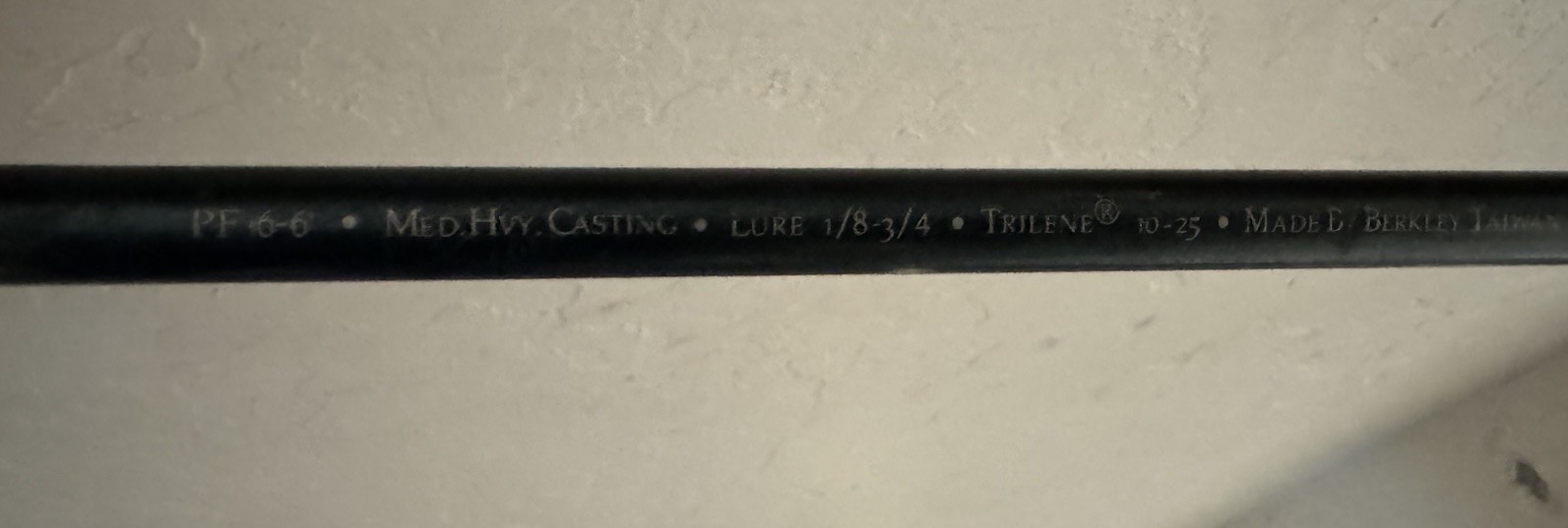 Vintage Berkley PERFORMA IM6 Graphite Tournament Series Medium Casting Rod 6’6”