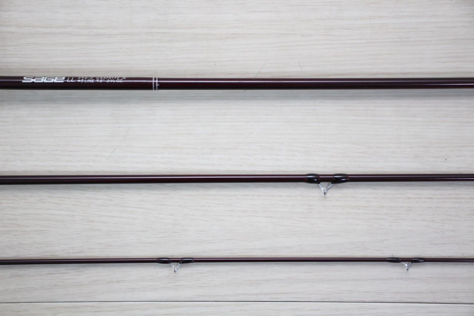 SAGE GFL 590-3 LL Graphite III Fly Rod 9′ 5wt 3pc Tube Sock Excellent M108