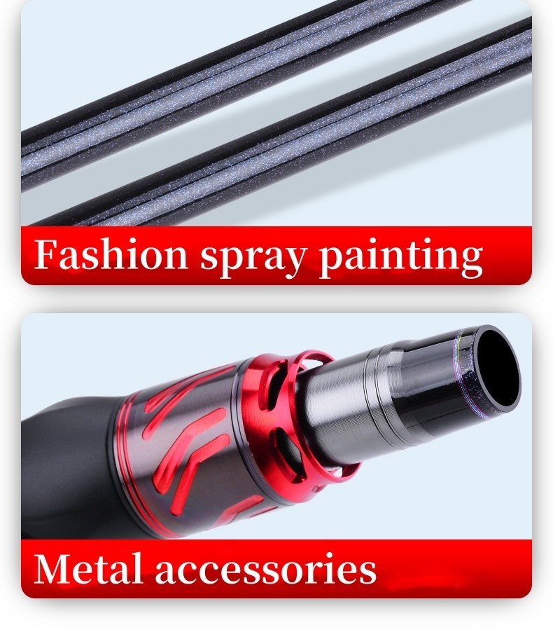 Fishing Rods Casting Spinning Rod Ultra-Light Carbon Fiber Trout 4 Section Poles