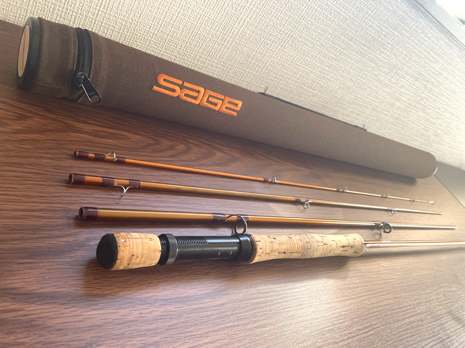 Sage FLi 890-4 #8wt 9’0″ 4-1/8oz Tube 4p Green Used Fly Fishing Rod Carbon