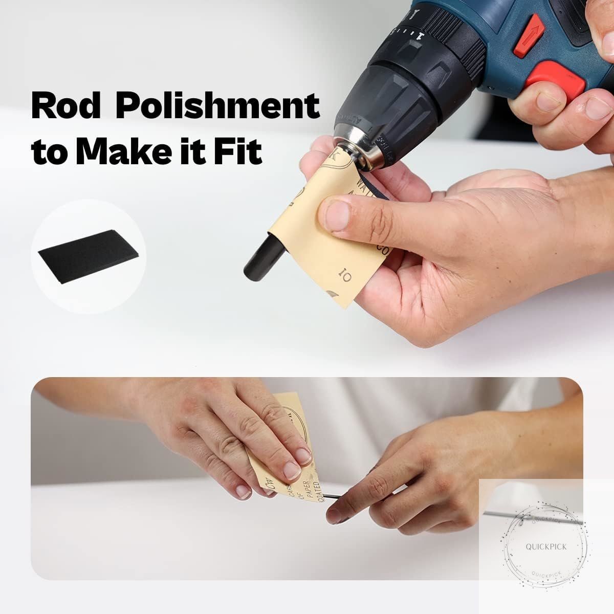 Fishing Rod Repair Kit with Epoxy Glue, Wrapping Thread Clipper and Masking Tape