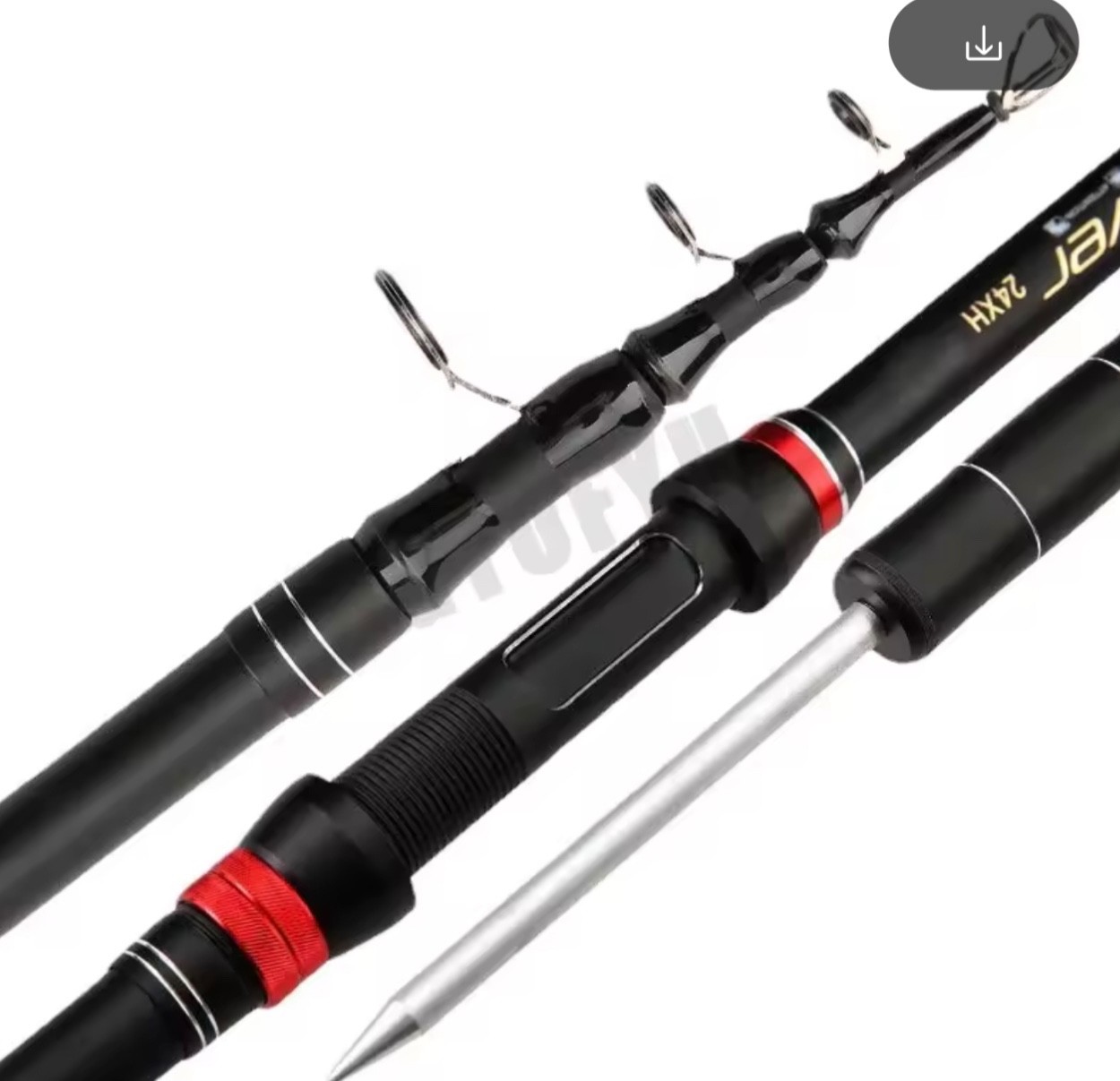 Telescopic Fishing Rod Sea Saltwater Freshwater Rods Extra Strong – Various