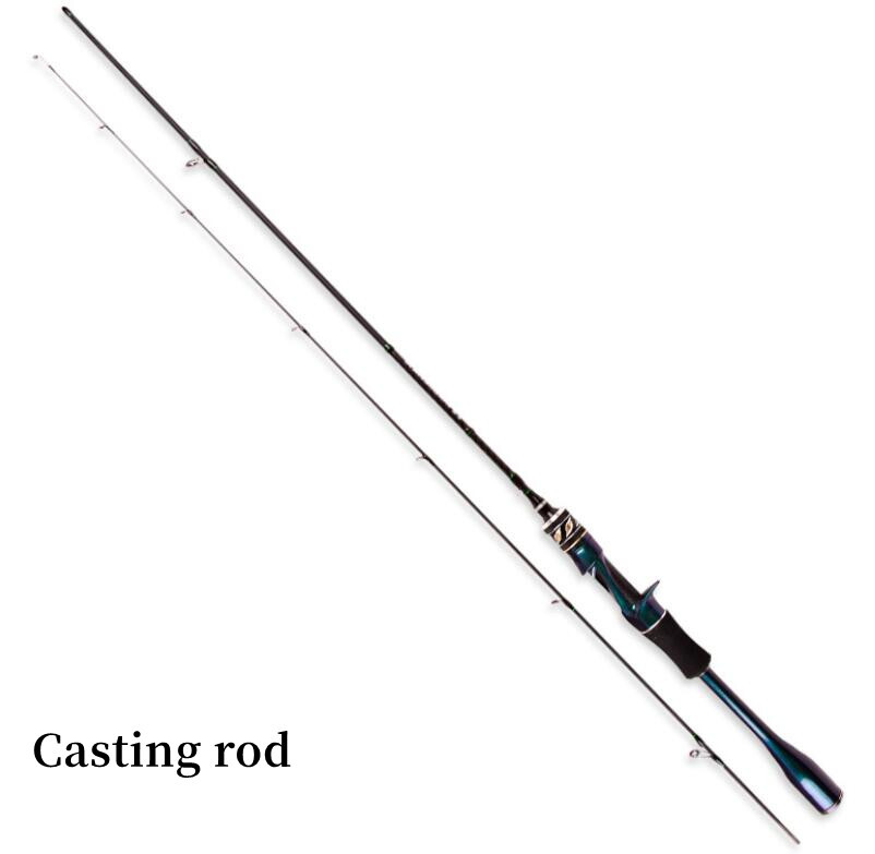 Casting Spinning Ultralight Fishing Rod 1.5M/1.68/1.8m 30T Carbon 2 Section Pole