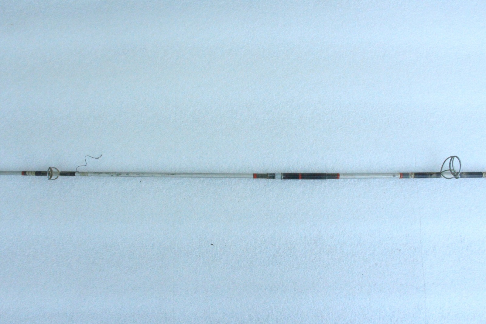 Unknown 6′ Spinning Fishing Rod Pole Vintage Grey Red Black