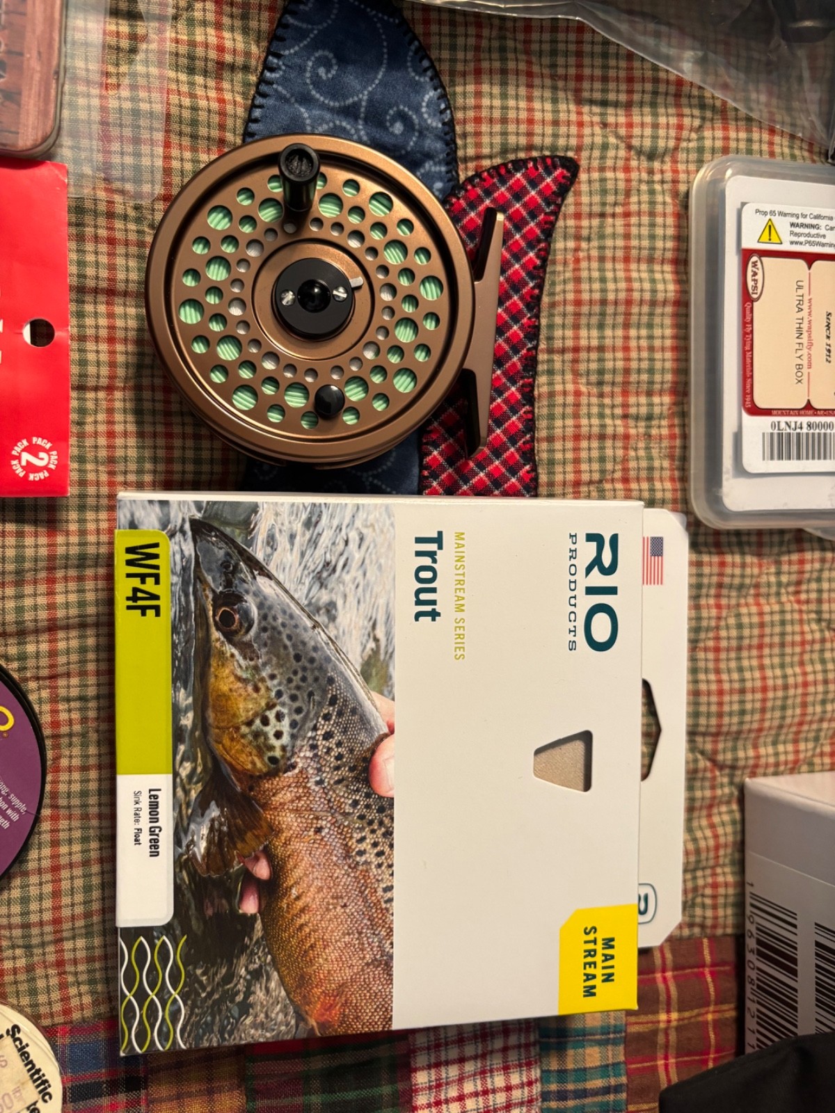 St Croix Mojo Trout 3 WT 7 1/2 feet fly rod LL Bean Double L fly rod and extras