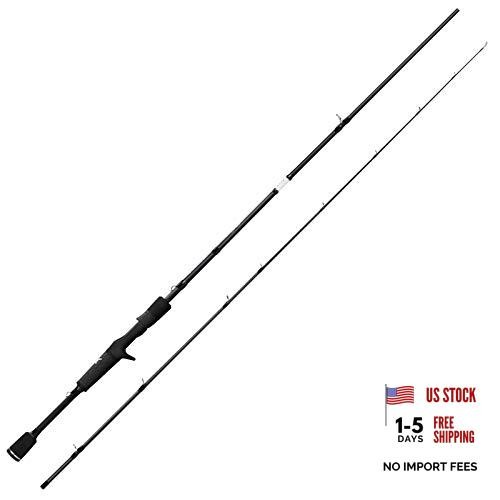 Crixus Fishing Rods IM6 Graphite B: 6’6″ Medium Heavy – Fast 2-Piece Fast Set