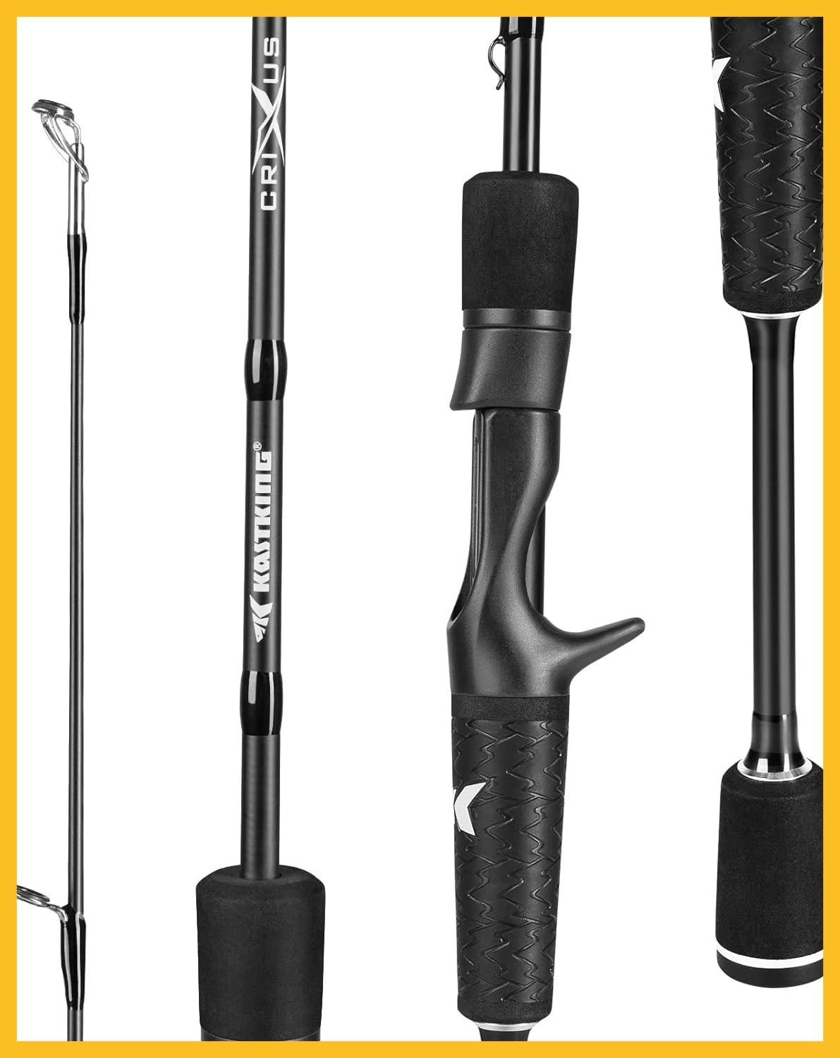 KastKing Crixus Fishing Rods,IM6 Graphite Spinning Rod & Casting Rod W/Zirconium