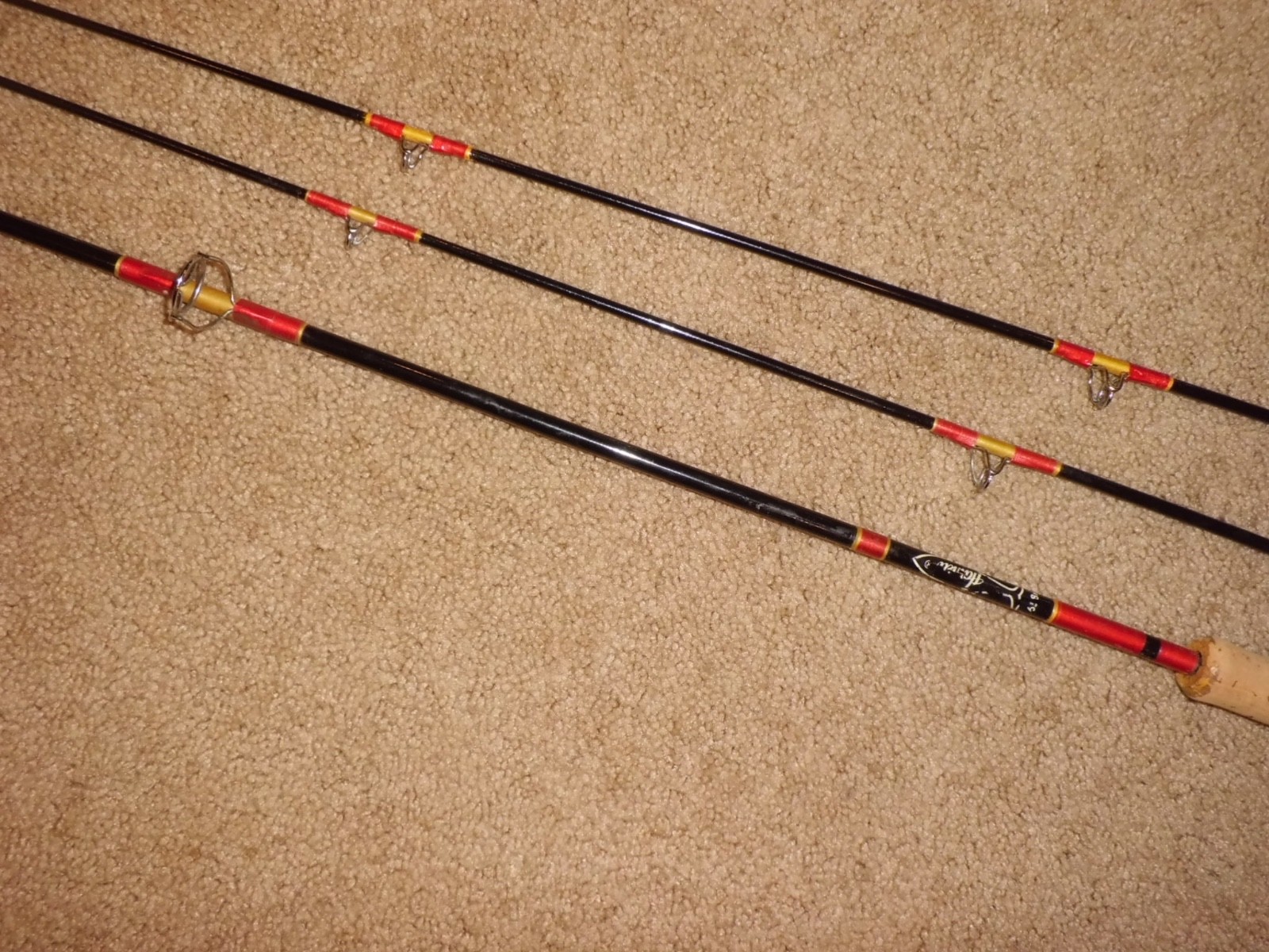 Vintage HARNELL Light Spinning Rod made in USA w/ 2 Top Sections