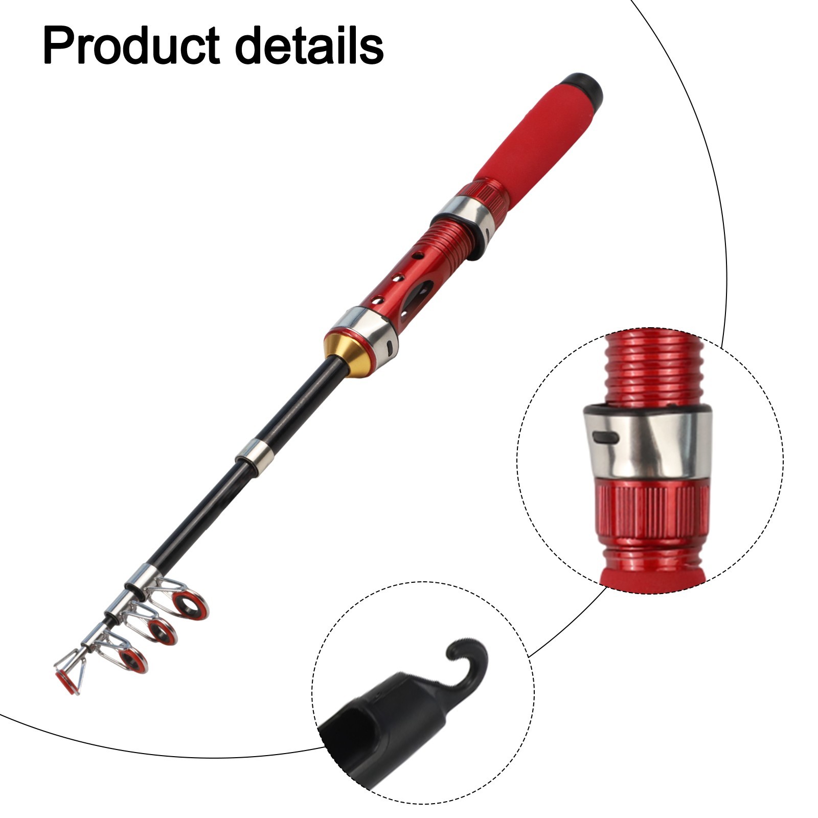 New Material for ultra short Telescopic Fishing Rod for Outdoor Activities