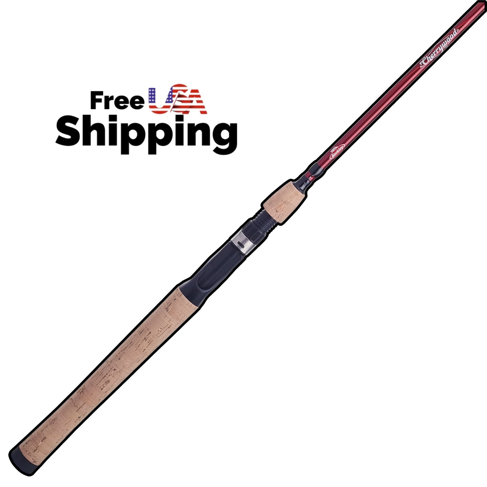 7 Ft Medium Heavy Casting Rod One Piece Fast Action Cork Handle Fishing Pole
