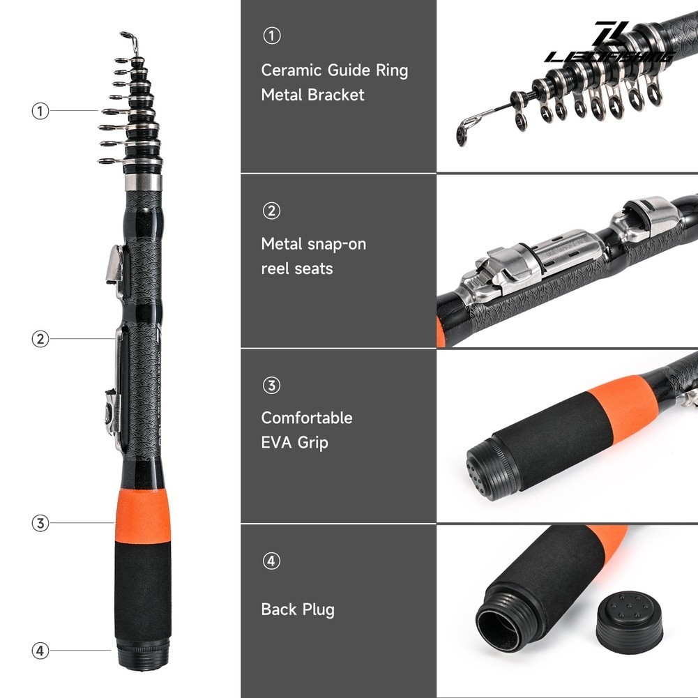 For MINI Fiberglass Sea Rod 30.5cm to 180cm Portable Rock Fishing Tool