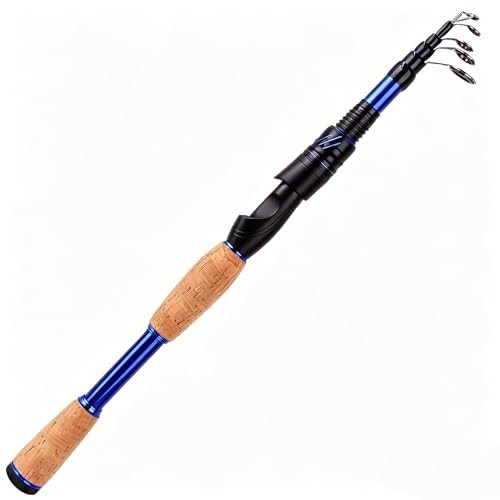 Telescopic Fishing Rods – Portable Spinning Rod, 24T Carbon, Cork Handle, Travel