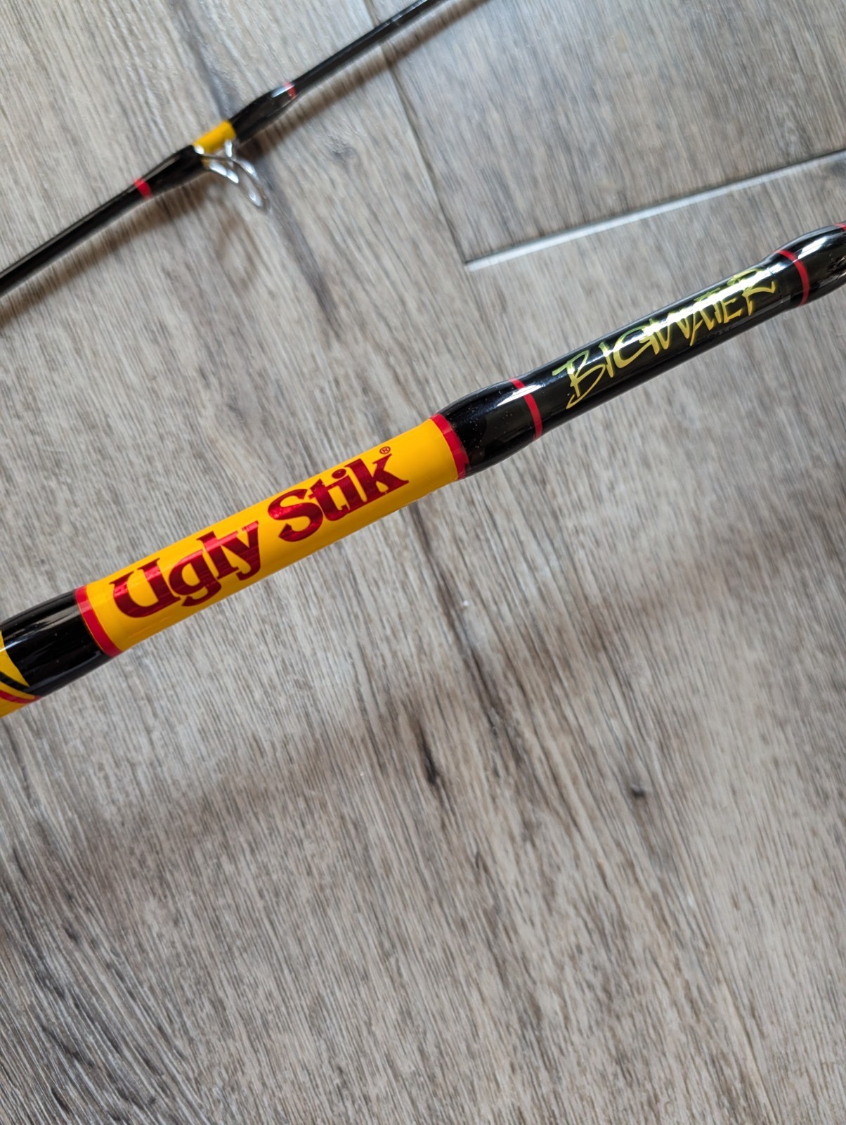 Shakespeare Big Water Ugly Stik. 7′ Medium Action 2 Piece Spinning Rod.