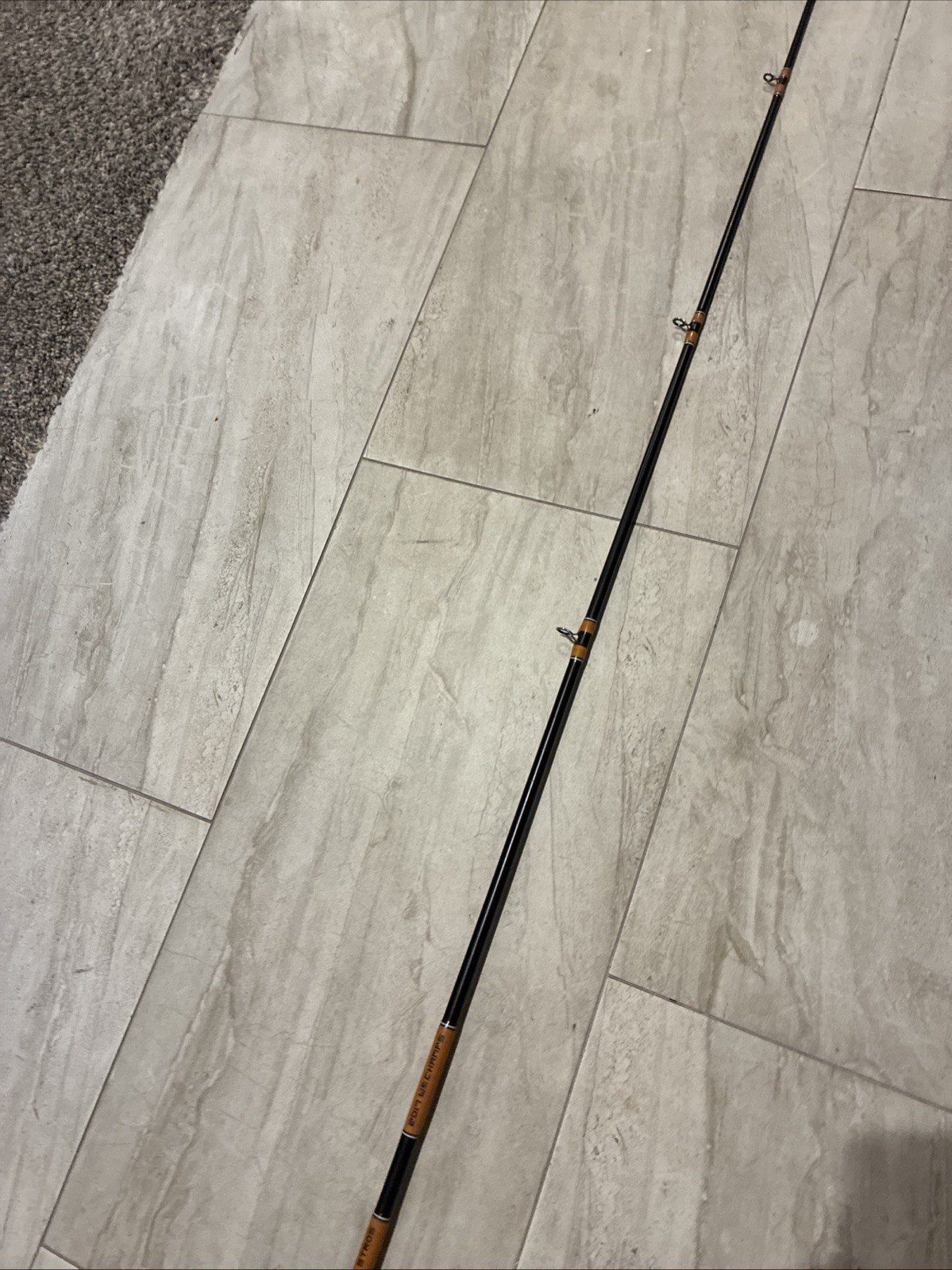 Nice Preowned custom built 6’-10” bass fishing rod “GO STROS 2017 WS Champs”
