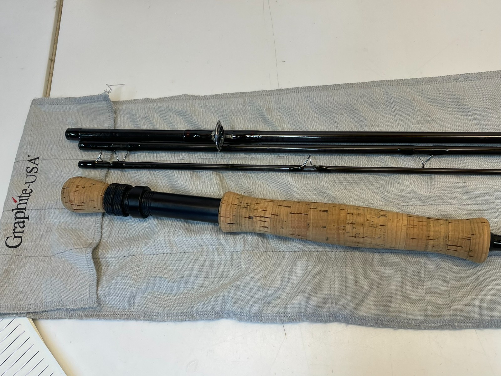 r49- Graphite USA Composites Fishing Rod 9010–9′- 4 pc. W/ travel case & bag
