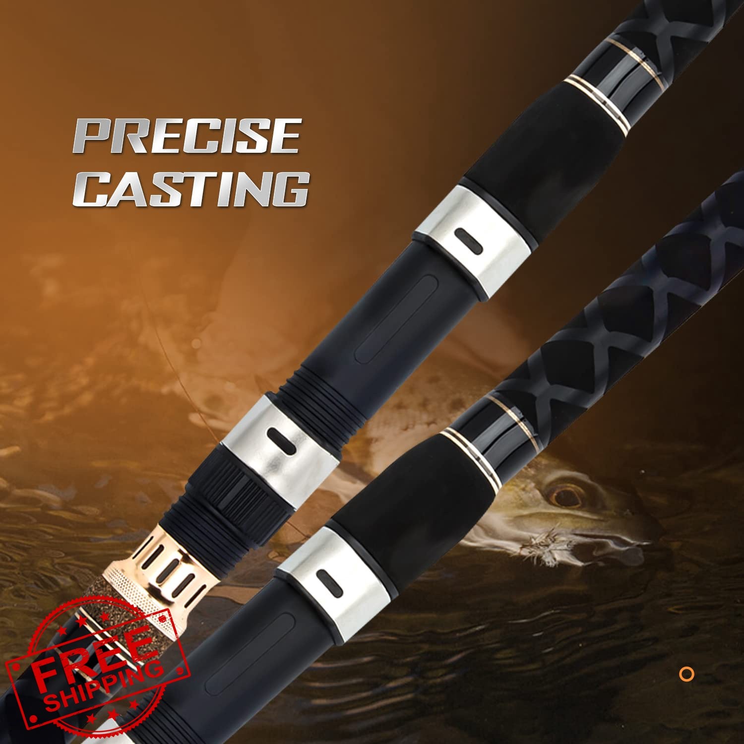 BERRYPRO 15′ Spinning Fishing Rod 4pc