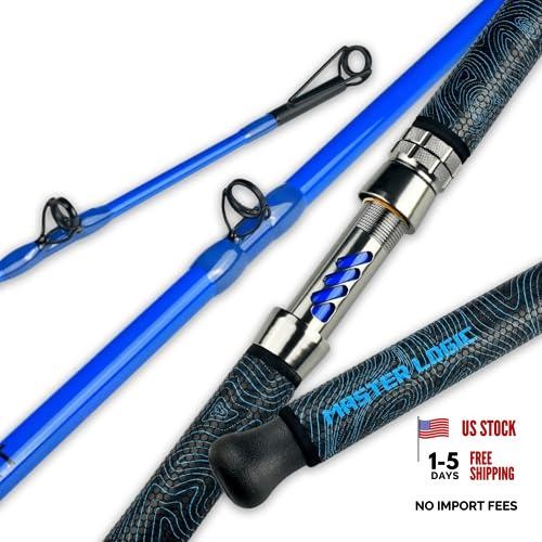 Catfish Fishing Rod – 1 Piece 7’Glow with Black Light – Monster Catfishing