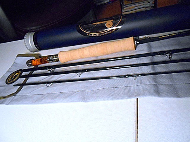 E.L. KEULING ROD CO 9′ 6 WT. DOWN-LOCKING 4PC CARBON FIBER FLY ROD 2026 USA