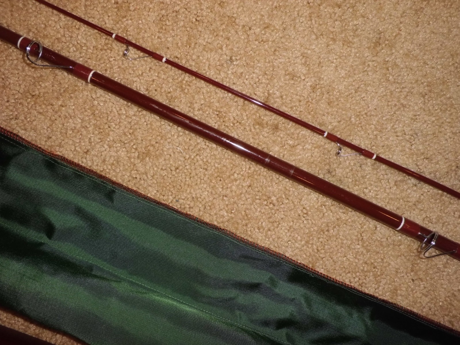 Vintage FENWICK Woodstream FS120 Spinning 12′ Rod made in USA- 1-6 lb test