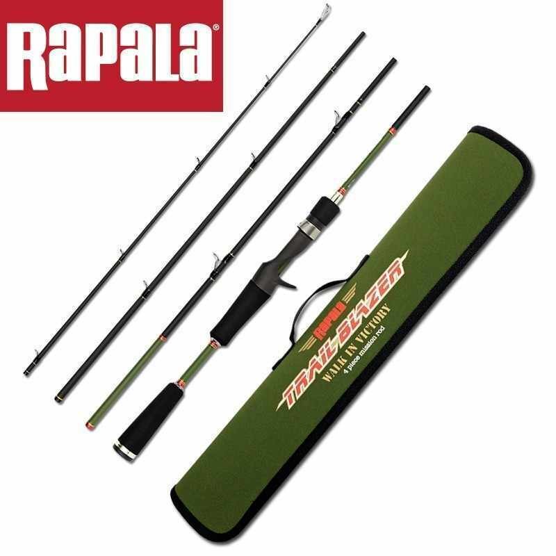Rapala Trail Blazer TRAVEL Cast Rod TBC664MH 6’6″ 4 Piece 8-20lb + Hard Case