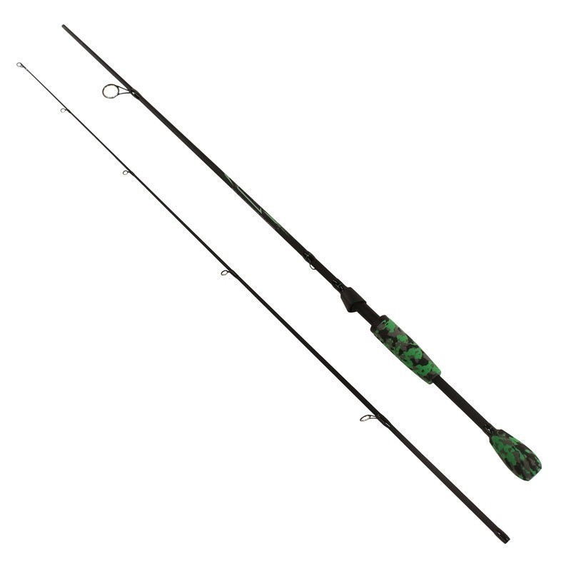 AMP Fishing Rod 7ft Medium Two Piece Spinning Rod Durable Lightweight EVA Handle