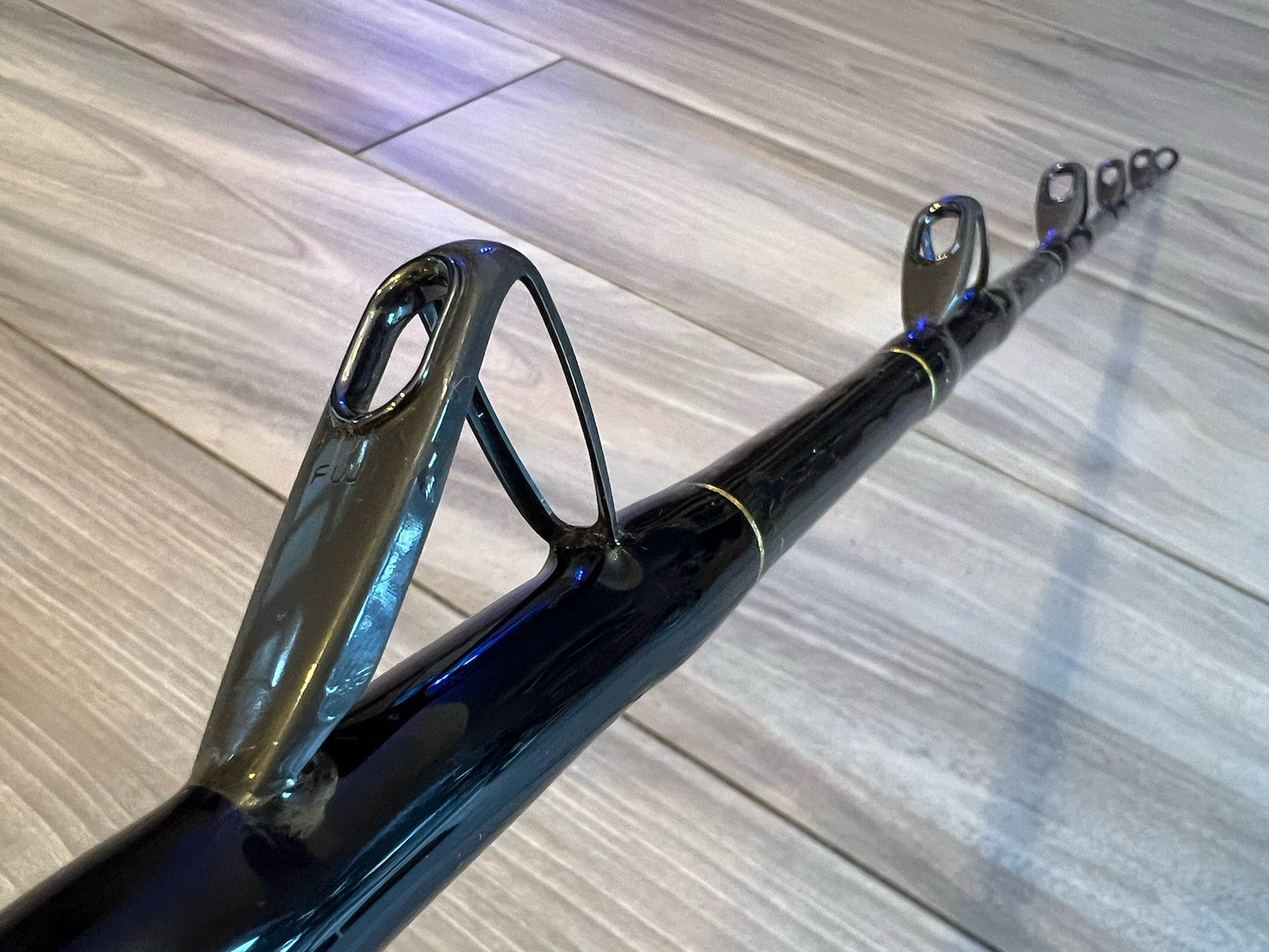 Lamiglas Stand Up Big Game Fishing Rod w/ Rare DB series Fuji Guides & Uni-Butt