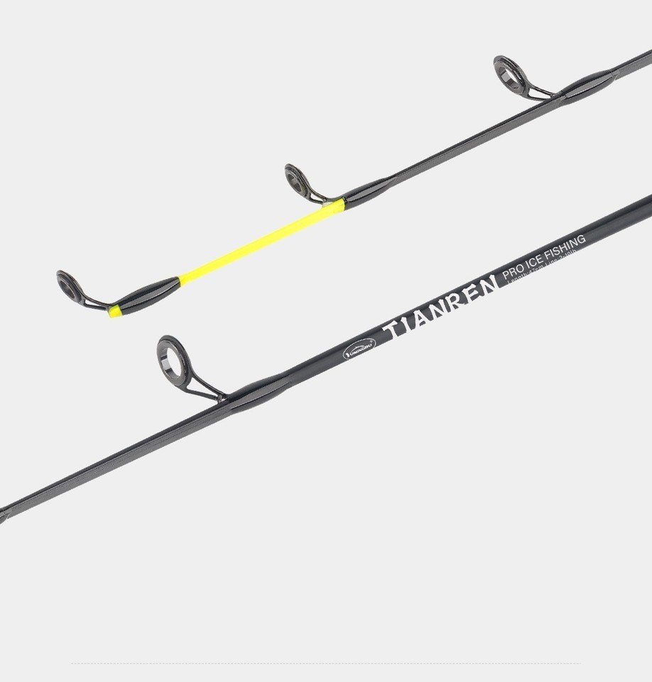Portable Ice Fishing Rod Ultra-light Short Section 47cm 57cm 67cm Winter Rods