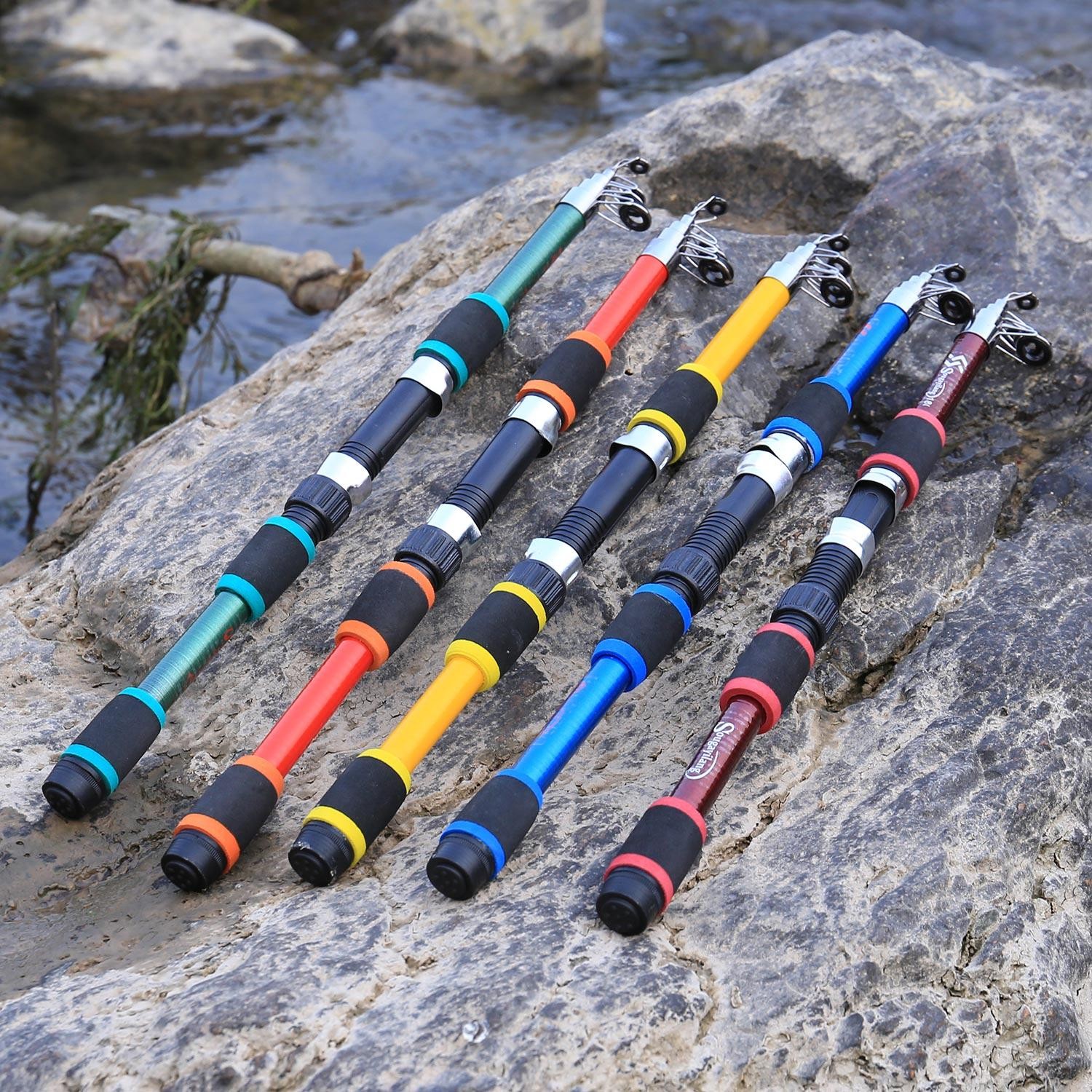 Sougayilang 1.8m Spinning Fishing Rod M Power Children Fishing Rod Telescopic Ro