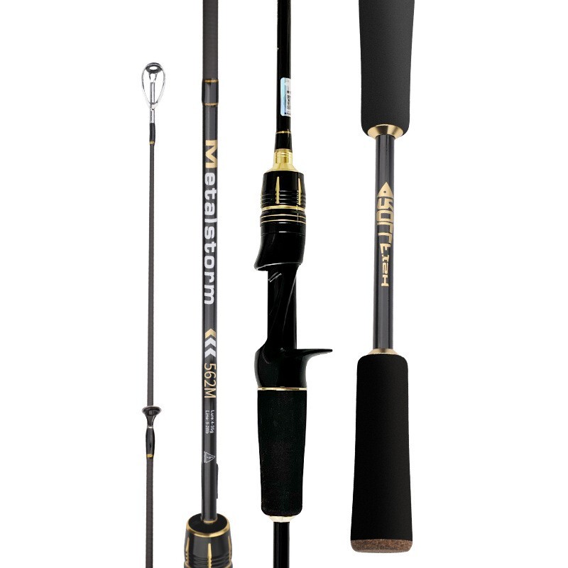5’6″/6’0″ Fishing Rod Carbon Fiber Spinning/Casting Fishing Pole Bait Trout Rod