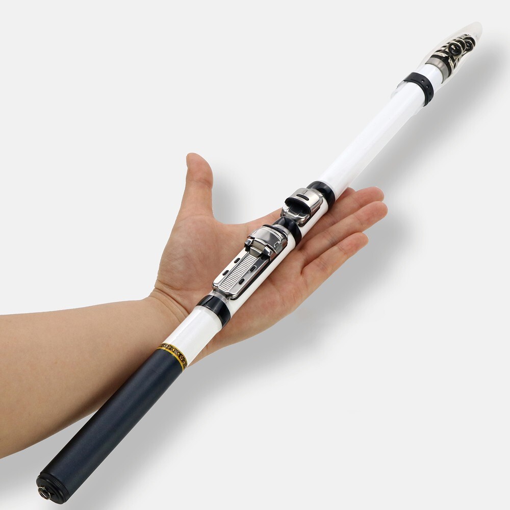 3M/9.84ft Carbon Fiber Telescopic Fishing Rod Ceramic Guide Ring Spinning Pole