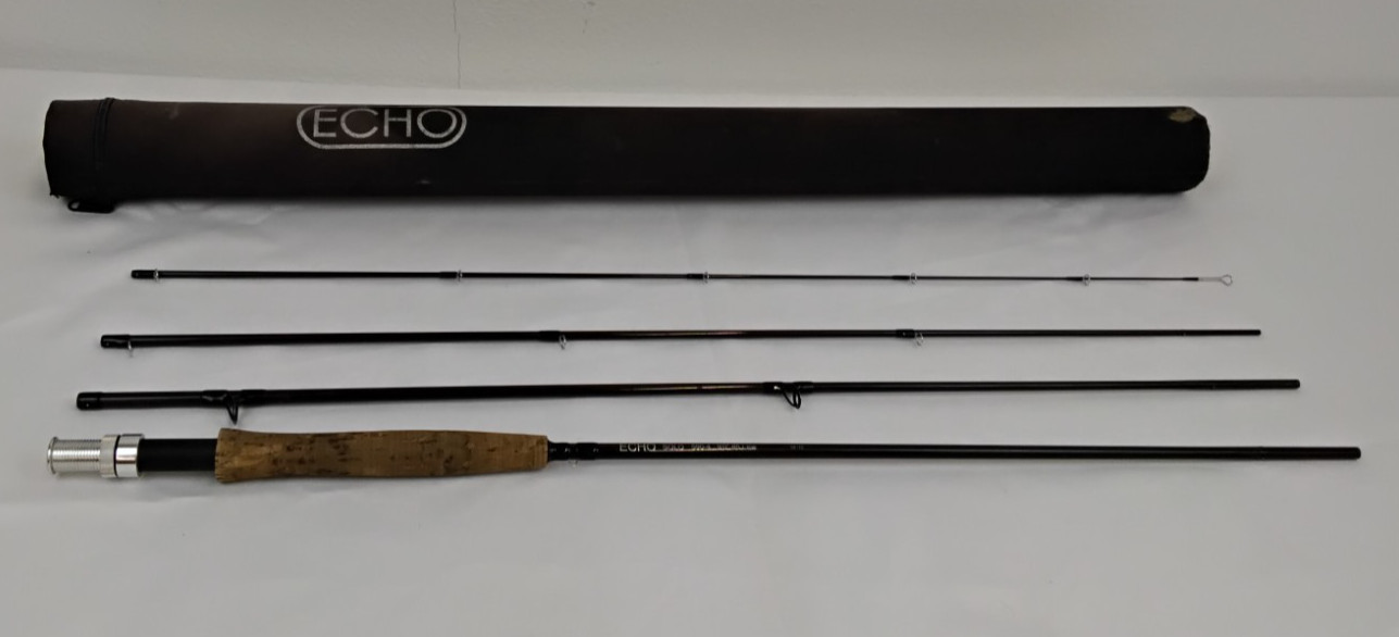 Echo Solo Fly Fishing Rod 9′ 4pc #5 Line w/ Case #J4760