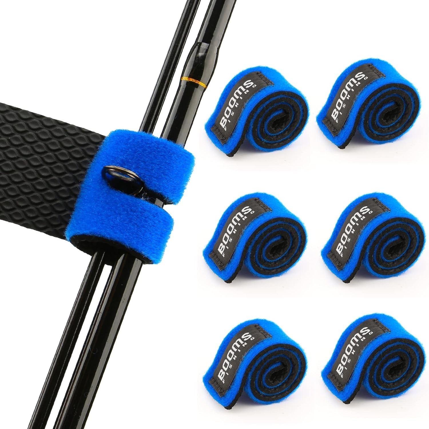 RS3 Fishing Rod Wrap Pole Straps， Hook & Loop Fishing Rod Belts, Fishing Rod …