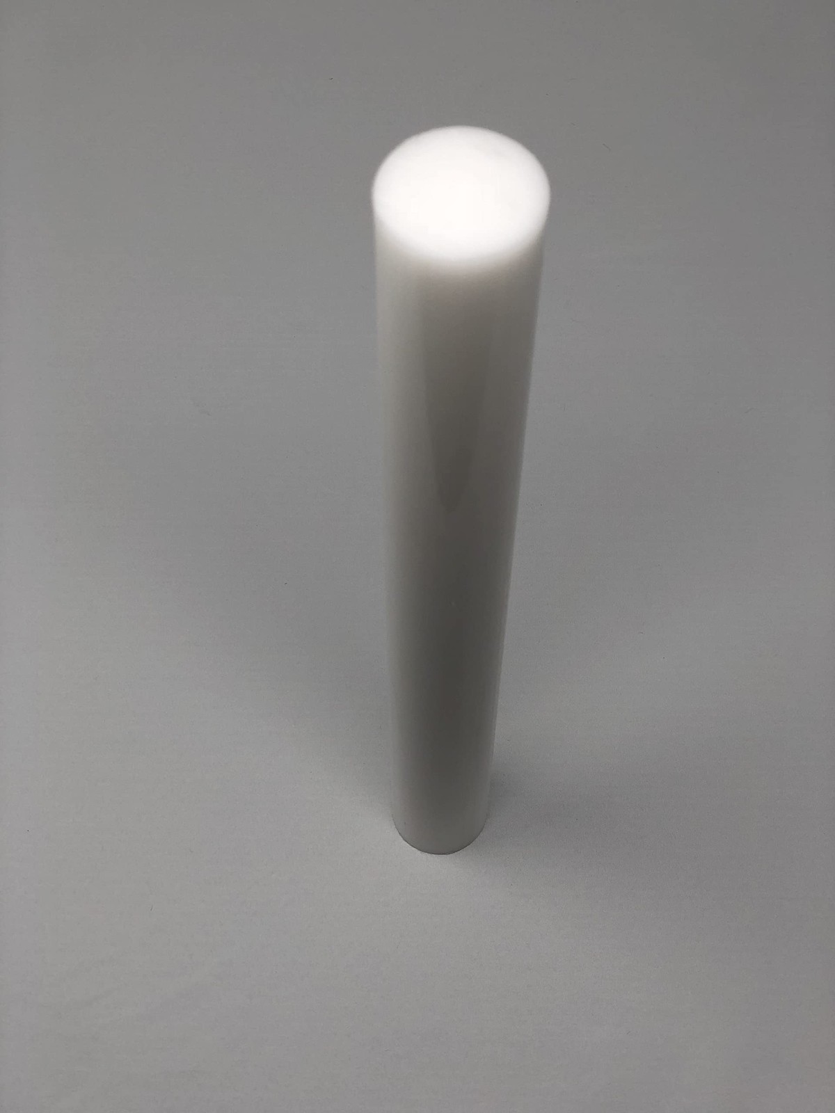 HDPE (High Density Polyethylene) Plastic Round Rod 2″ x 12” White Color