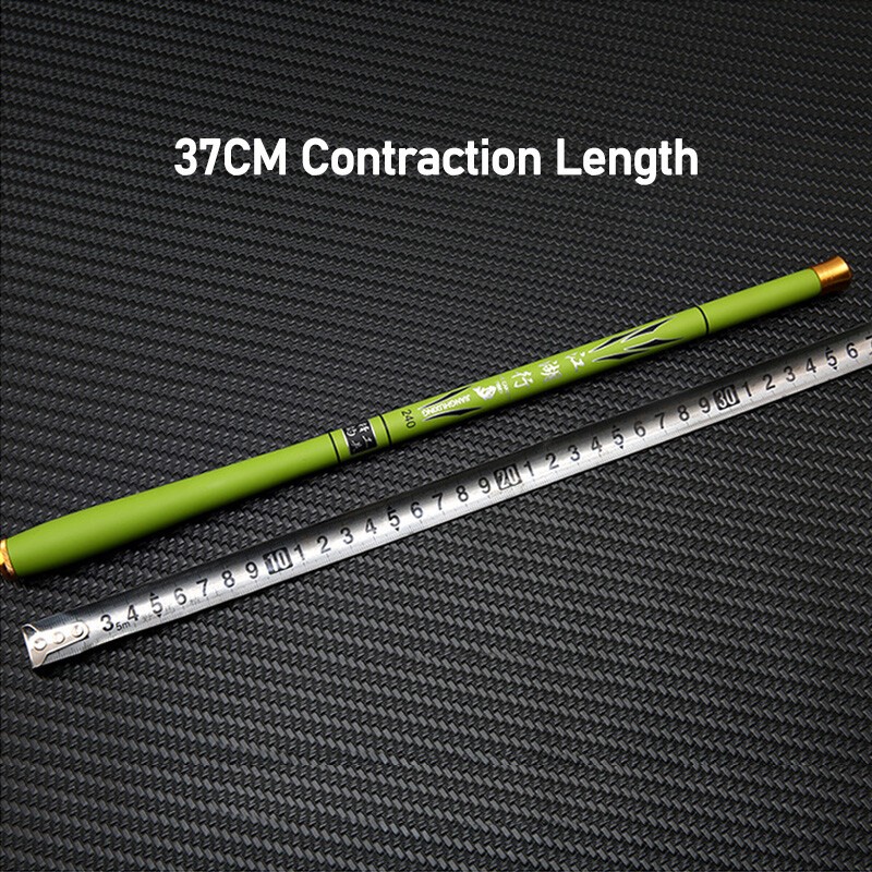 New Telescopic Carbon Fiber Travel Fishing Rod Pole Spinning Tackle 1.6m-4.2m