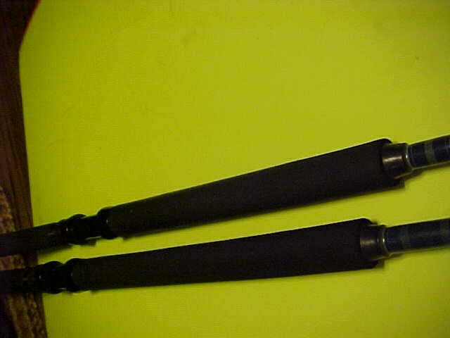 SET OF 2 CUSTOM SABRE CONVENTIONAL FISHING RODS FUJI SIC GUIDES AFTCO REEL SEATS