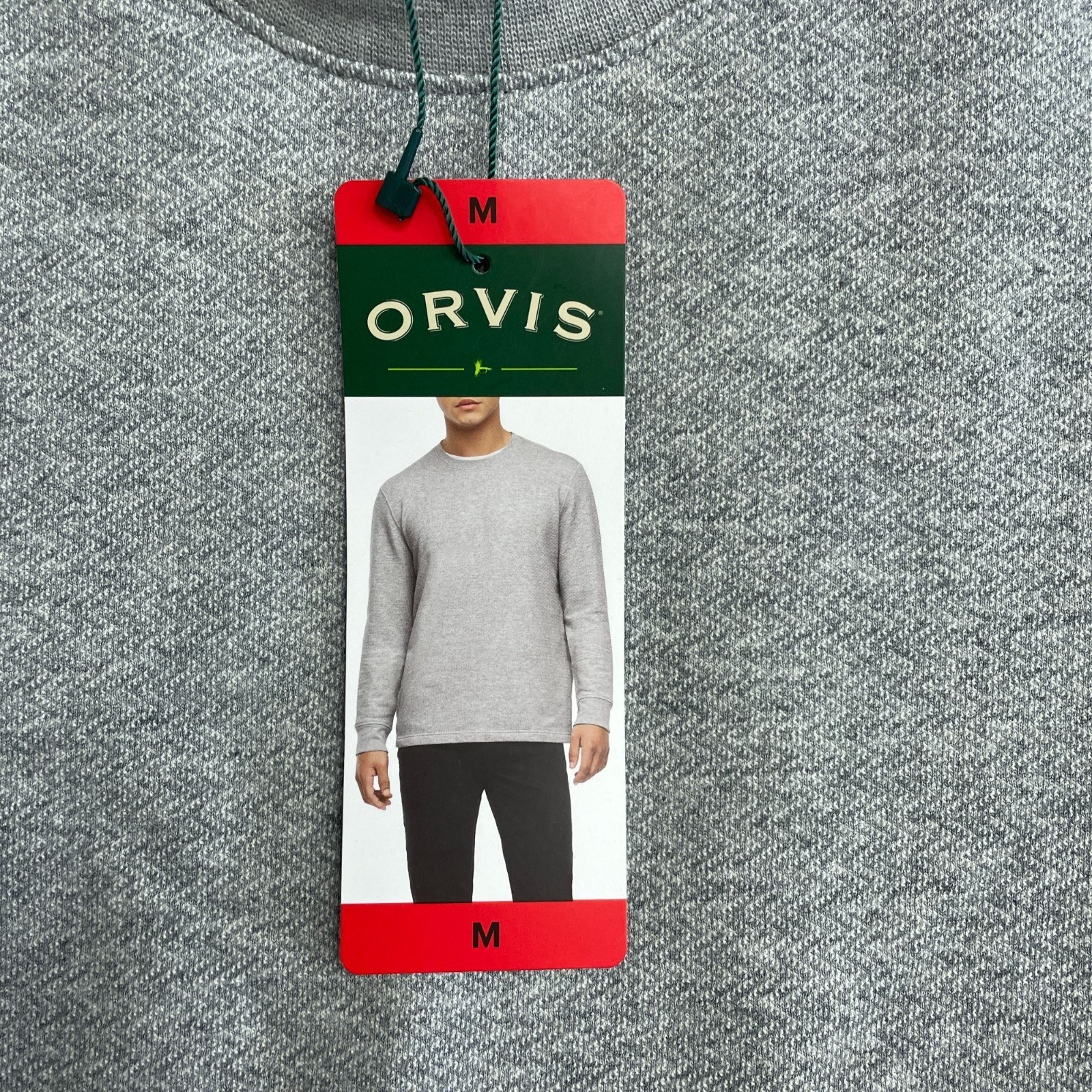 Orvis Men’s M Gray Long Sleeve Crewneck Sweashirt 85% Cotton 15% Polyester N1395